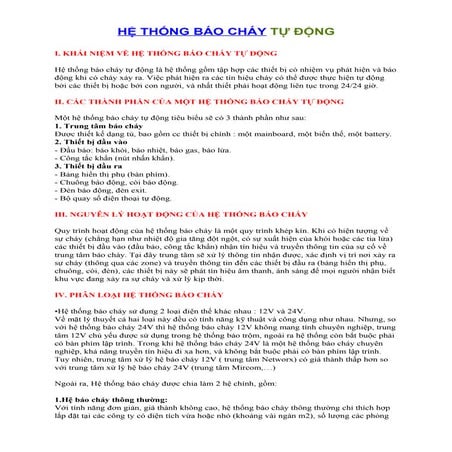He thong bao chay tu dong
