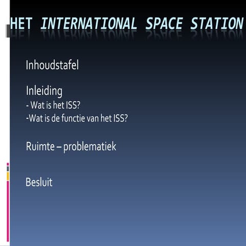 Het International Space Station