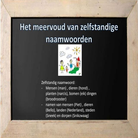 Het meervoud van zelfstandige naamwoorden | PPTX