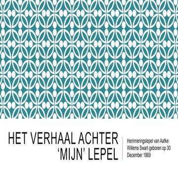 Het verhaal achter ‘mijn’ lepel