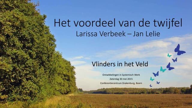 Het voordeel van de twijfel | PPT