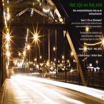 Het zijn en het niet, deel 1 fix or eliminate | PDF