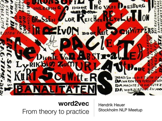 word2vec - From theory to practice