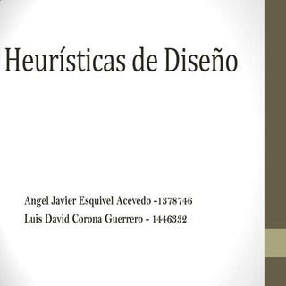 Heuristicas de diseño