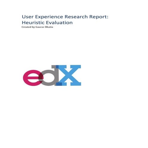 Heuristic evaluation