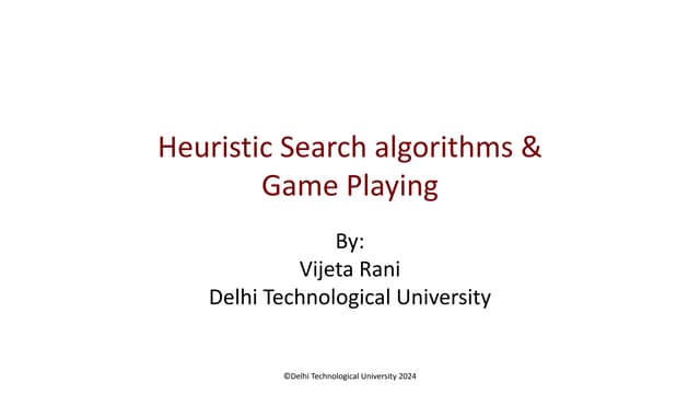 heuristic search Techniques and game playing.pdf