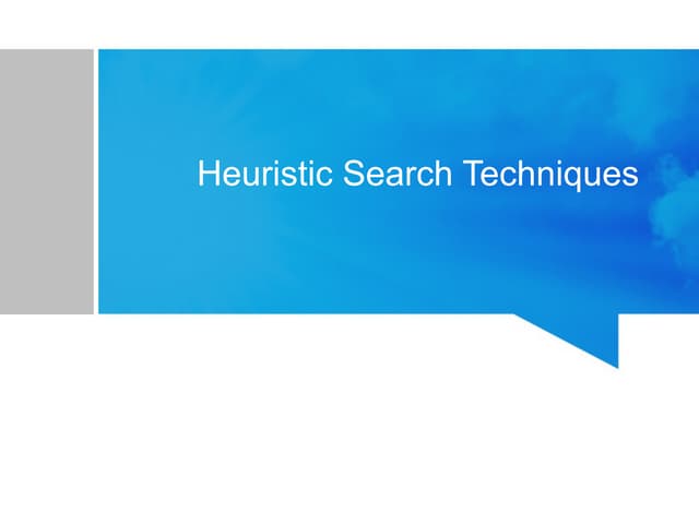 heuristic search  techniques in the information