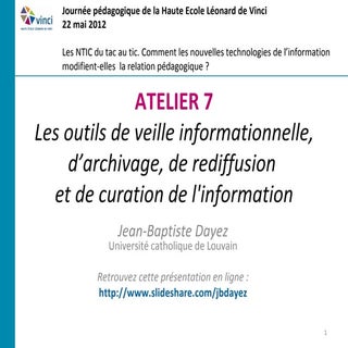 Les outils de veille informationnel...