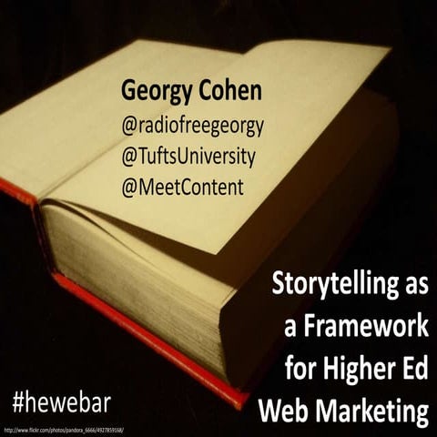 Once Upon a Semester: Storytelling as a Framework for Higher Ed Web Marketing