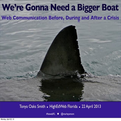 We're Gonna Need a Bigger Boat