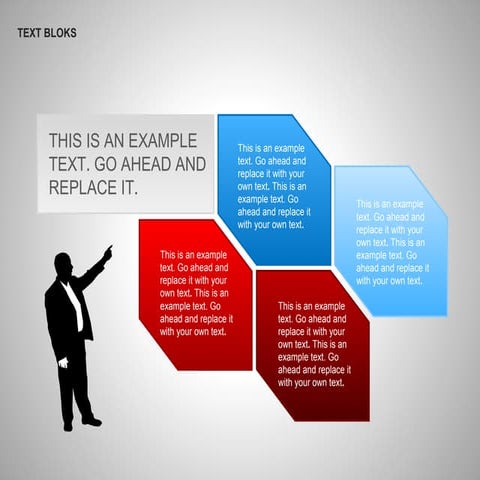 Hexagon Text Blocks Shapes