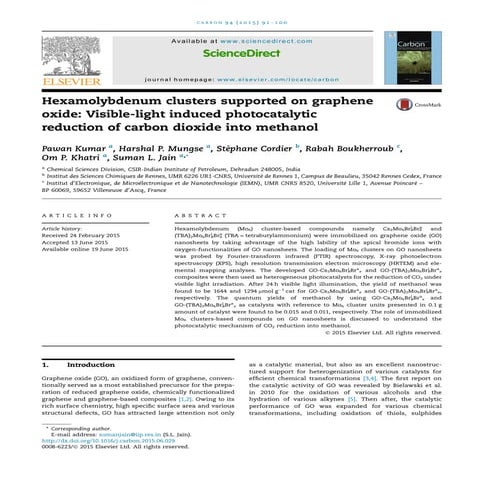 Visible Light Photocatalytic Degradation of Methylene Blue and ...