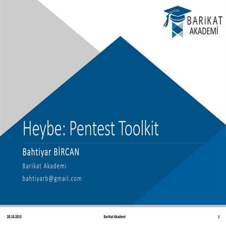 Heybe Pentest Automation Toolkit - Sec4U 