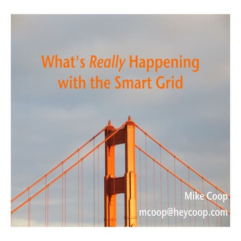 What's REALLY Happening with the Smart Grid