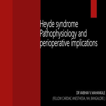 Heyde syndrome | PPTX