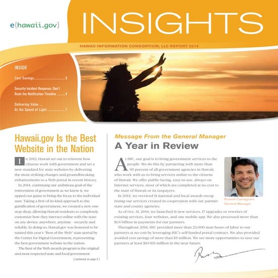 Hawaii Information Consortium 2014 Report