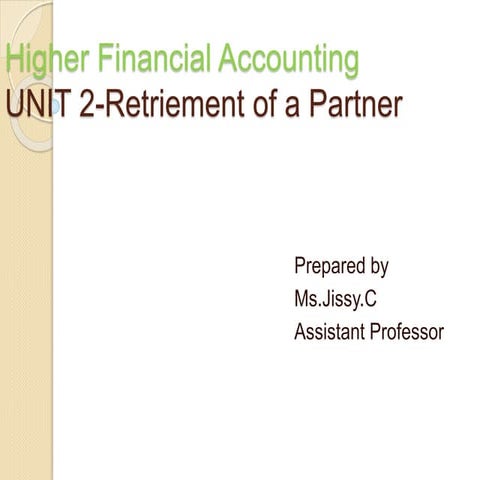 Higher Financial Accounting Ppt