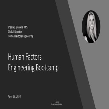 mHealth Israel_Human Factors Engineering BOOTCAMP_Tressa J. Daniels_AAMI