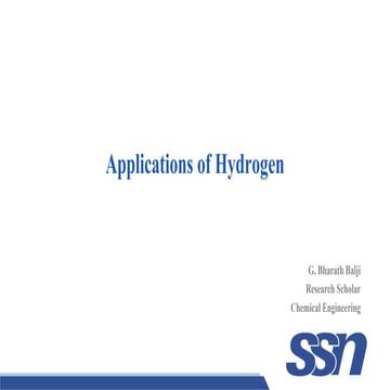 Hydrogen application