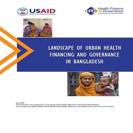 Landscape of Urban Health Financing and Governance in Bangladesh