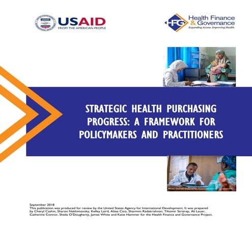 Strategic Health Purchasing Progress: A Framework for Policymakers and Practi...