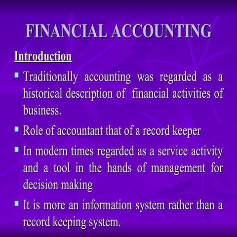 FINANCIAL ACCOUNTING