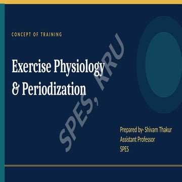Principles of exercise training and application | PPTX
