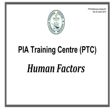 Human factors training | PPTX