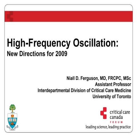 High-Frequency Oscillation: New Directions