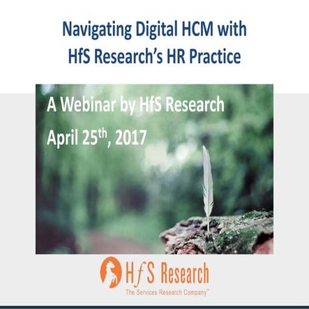HfS Webinar Slides: Are we ready for Digital HCM?