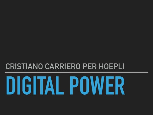 Collana Web 2.0 Hoepli: novità 2016