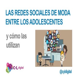 Redes sociales moda entre los adole...