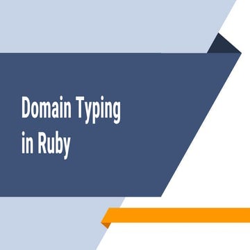 Domain typing in Ruby