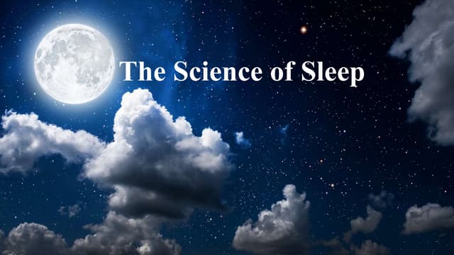 The Science of Sleep