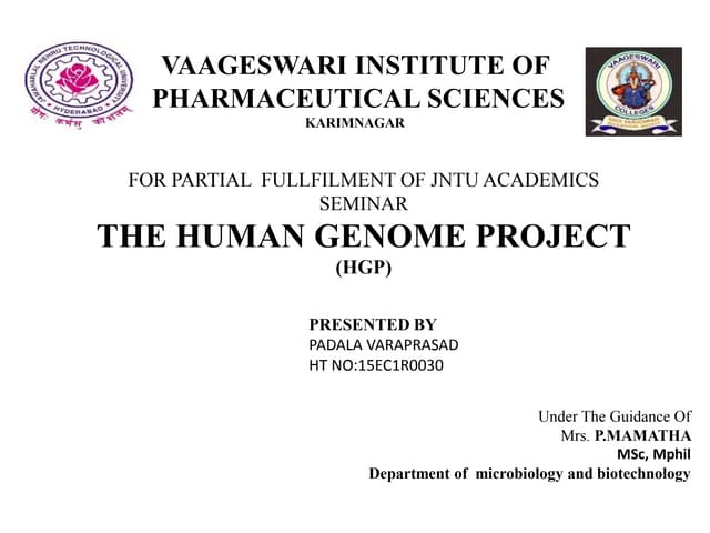 human genome project by varaprasad