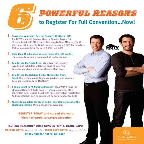 6 Powerful Reasons to register for Full Convention... NOW!