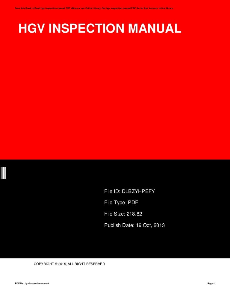 hgv-inspection-manual