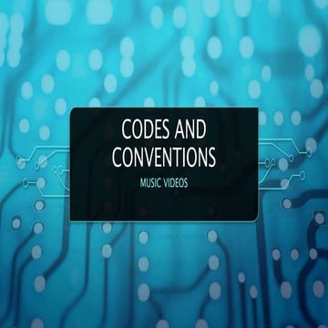 Codes and Conventions