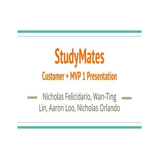 MVP 1 demo for StudyMates