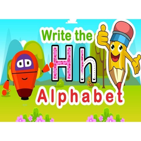 How To Write Letter H| How To Write Capital Letter H |KidsLearnTv