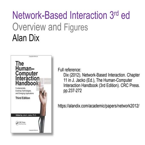 Network-Based Interaction Chapter 11 in The Human-Computer Interaction ...