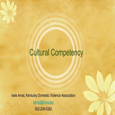 Cultural Competency