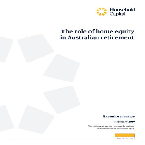 The Role of Home Equity in Australian Retirement