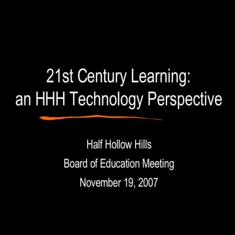 Hhh Boe Tech Preso Nov 2007