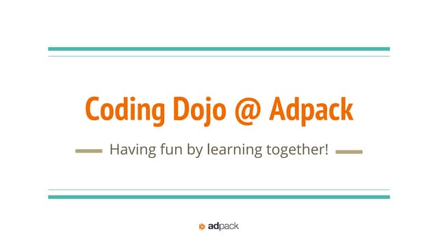 Introduction to Coding Dojos