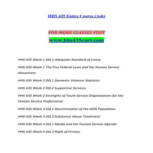 HHS 435 CART Inspiring Innovation--hhs435cart.com