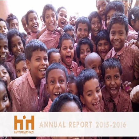 Annual Report 2015-2016 - Happy Horizons Trust 