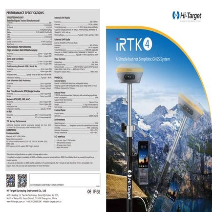 Jual GPS Geodetik Hi-Target iRTK4 Brochure EN.pdf