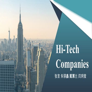 Hi-Tech ppt APPLE AND STARBUCKS ANALYSIS