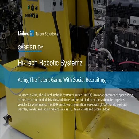Hi-Tech Robotic Systemz: Acing The Talent Game With Social Recruiting